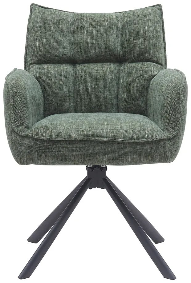 Zöld kárpitozott étkezőfotel szett 2 db-os Marilla – Unique Furniture