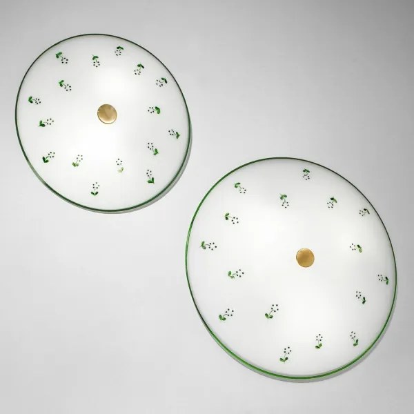 Kolarz 731.U12.4.21 - Mennyezeti lámpa NONNA 2xE14/60W/230V átm. 30 cm zöld