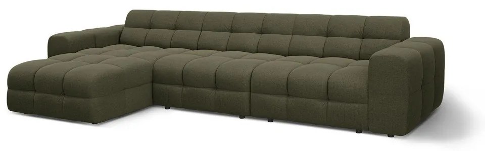 Zöld sarokkanapé (bal oldali-heverő résszel) Kendal – Micadoni