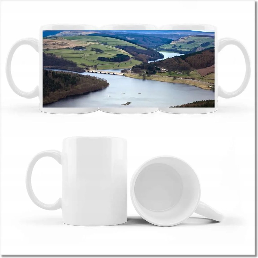 Fotó bögre Tájkép a folyóval