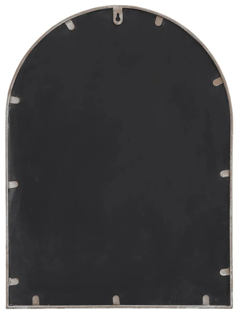 homokszínű vas kerti tükör kültéri használatra 60 x 45 cm