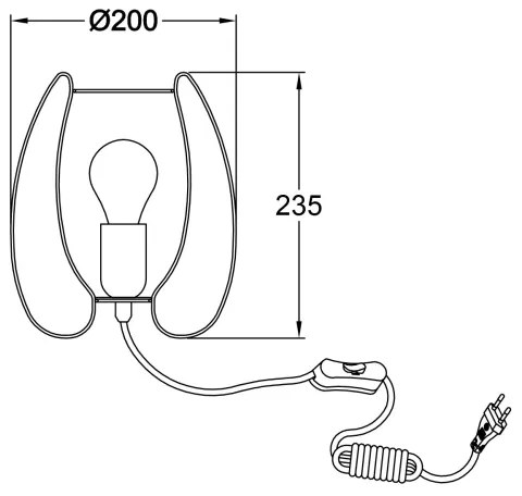 Fabas Luce 3677-34-225 - Asztali lámpa CAMP 1xE27/40W/230V arany