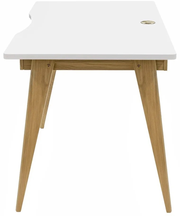 Íróasztal tölgyfa dekorral 70x140 cm Nice – Woodman