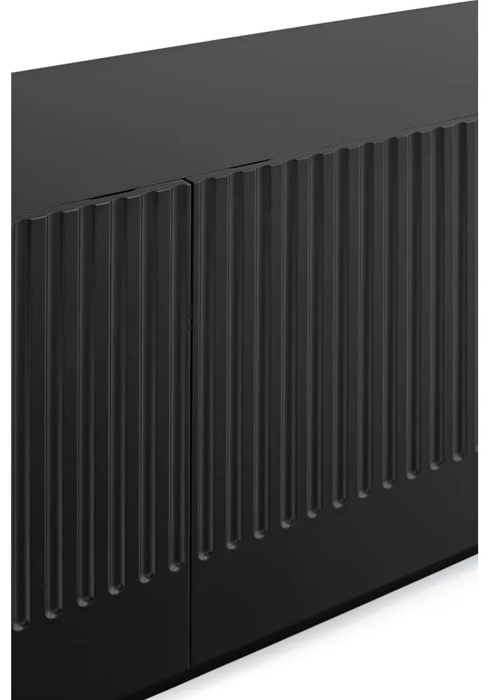 Doric fekete tálalószekrény, szélesség 200 cm - Teulat