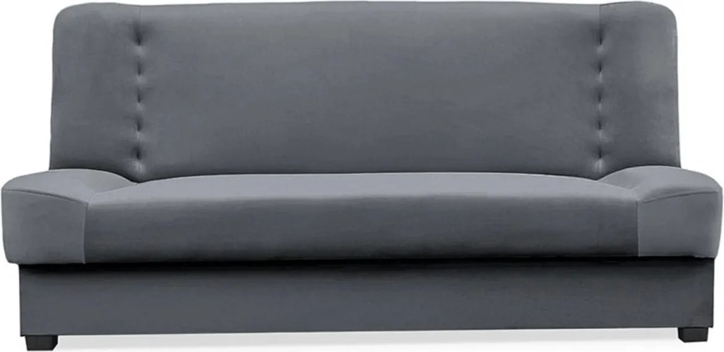 Wersalka Rozkładana PIANO Szara Welurowa