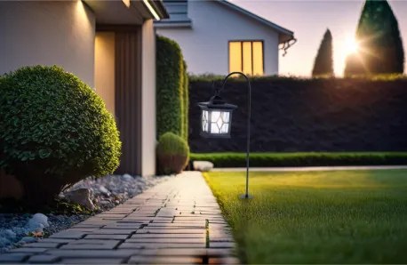 Globo 33270 Solar leszúrható fekete műanyag lámpa, akril búrával, IP44, akkumulátorral: AA 300mAh 1,2V, HxSZxM:210x143x680mm, tartozék: 1xLED 0,06W 3,2V