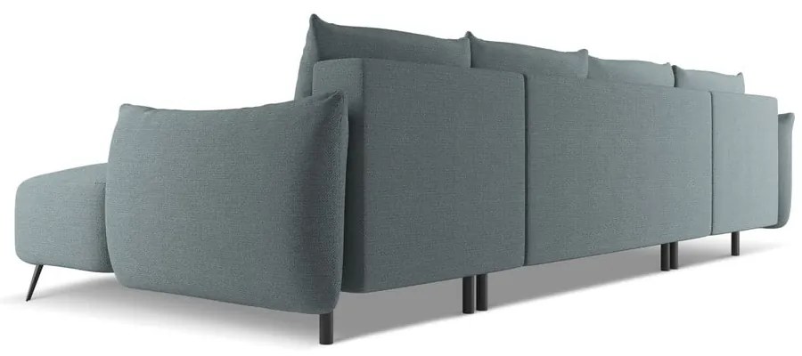 Világoskék sarokkanapé Malie – Makamii