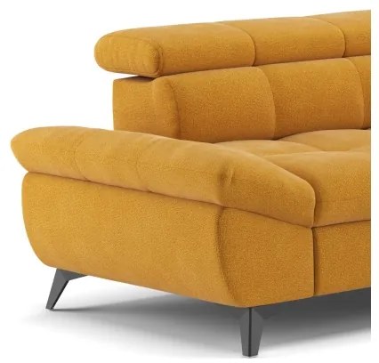 Narancssárga, jobbos MARANO L-alakú kihúzható sarokkanapé