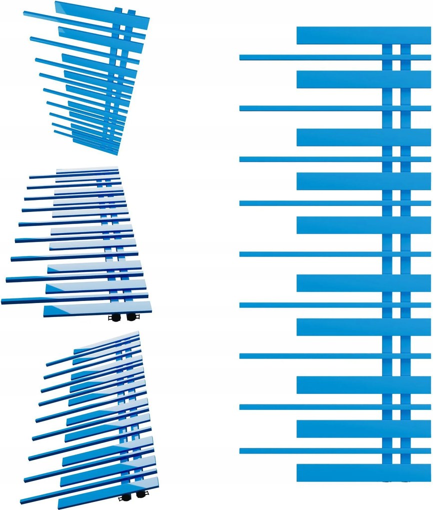 Fürdőszobai radiátor Pianino 1280x570 Kék Jobbos
