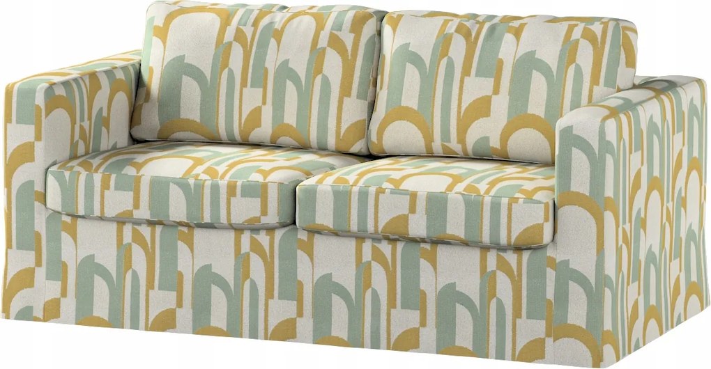 Karlstad 2 személyes kinyitható kanapé huzat Ikea narancssárga