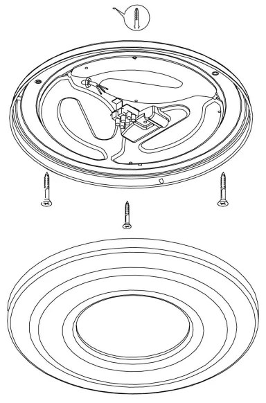 Eglo 96026 - LED Mennyezeti lámpa CAPASSO 1 LED/24W/230V