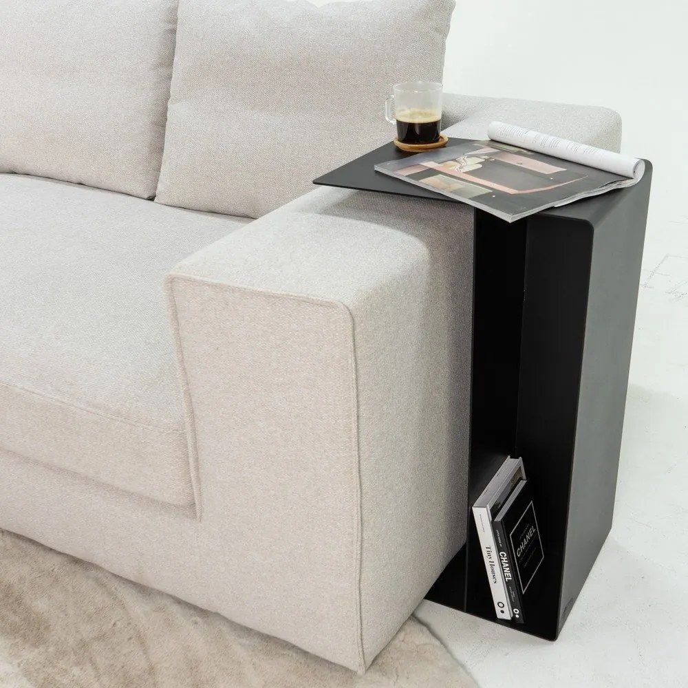 Acél tárolóasztal 40x30 cm Slide High – Spinder Design