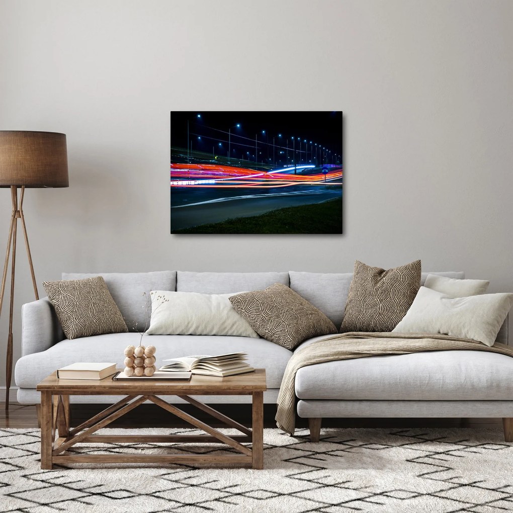 Éjszakai város képe (70x50 cm)