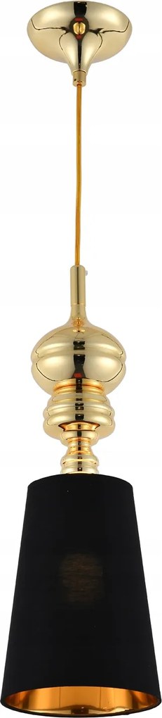 Igényes palotai lógó világítás QUEEN-1 Arany Fekete a dolgozószobába