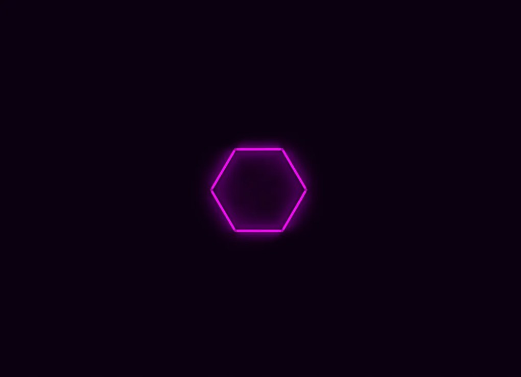 Komplett Led hatszögletű lámpa, 1 elemes méret, 97 x 84 cm