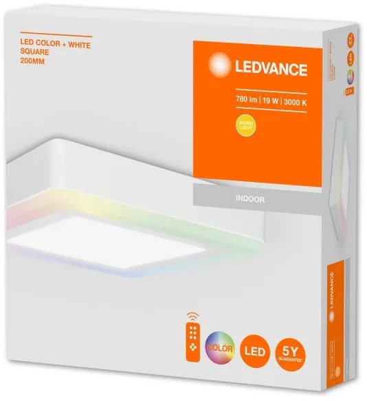 Ledvance - LED RGB dimmelhető mennyezeti lámpa LED/19W/230V + távirányító