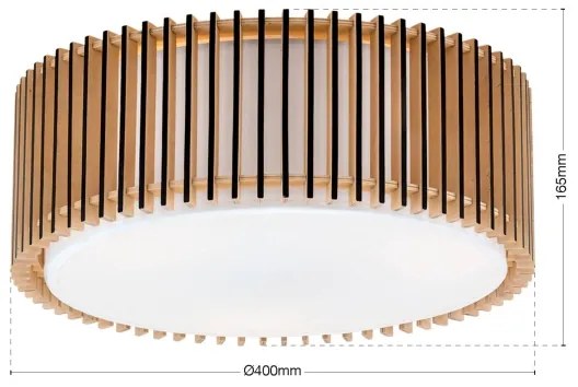 Orion - TARTA mennyezeti lámpa 3xE27/40W/230V, átmérő 40 cm, bézs