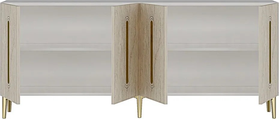 Rany 180 - White, Travertine, Gold