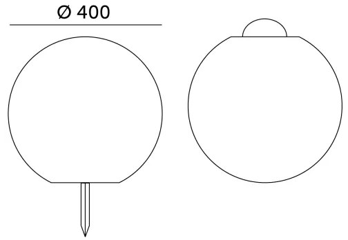 LED RGB Dimmelhető napelemes lámpa LED/5W/3,7V 3000K IP54 átm. 40 cm