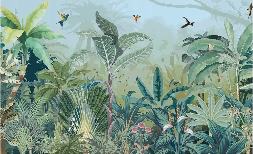 Stílusos Dekoratív fotótapéta Flizelin Trópusi természet 416x254