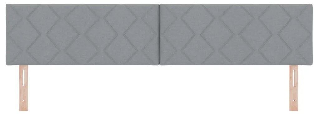 LED fejtámla gyémánt blokkok mintával, világosszürke, 200 cm kárpit