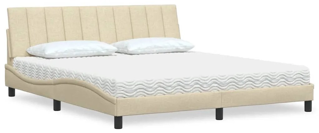 ágy matraccal Hanko krém 180x200 cm szövet