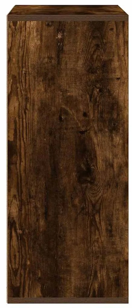 könyvszekrény füstös tölgy 60x30x71,5 cm szerelt fa