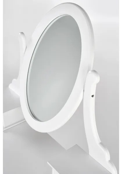 Öltözködő asztal SARA 80x130 cm + stool 45x37 cm fehér