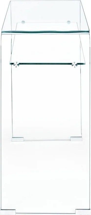 Üveg konzolasztal 35x110 cm Iride – Bizzotto