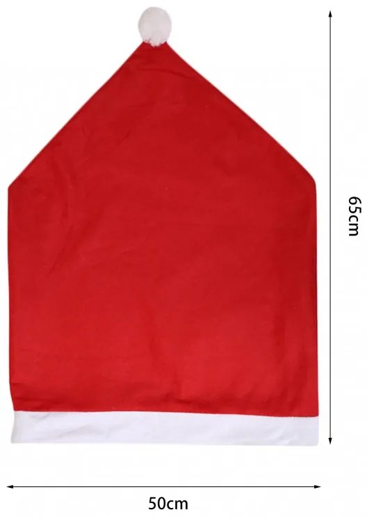 SANTA CLAUS karácsonyi székhuzat piros 1 db