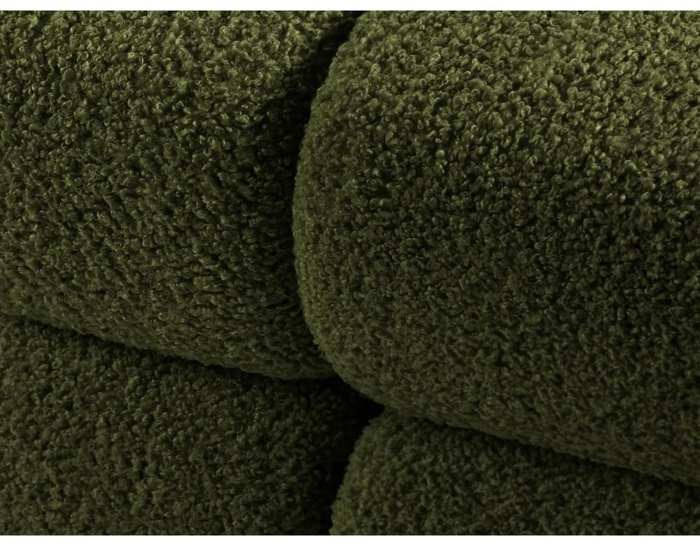 Zöld buklé moduláris kanapé 288 cm Bellis – Micadoni