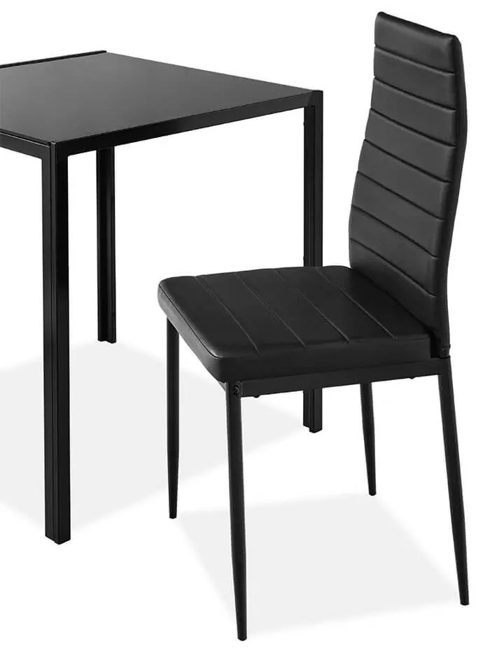 2 személyes étkezőgarnitúra üvegasztallal