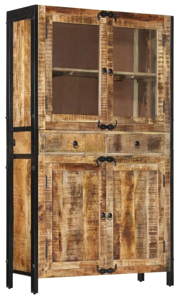 tömör nyers mangófa tálalószekrény 100 x 40 x 175 cm
