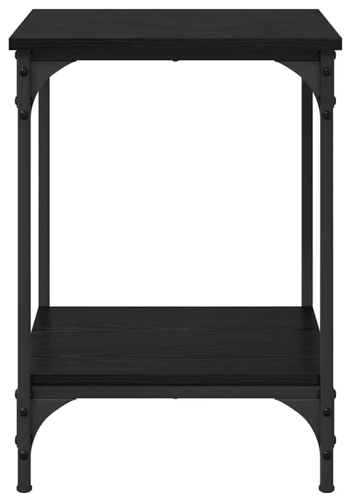 vidaXL Dohányzóasztal Fekete tölgy 40 x 40 x 55 cm Faanyag