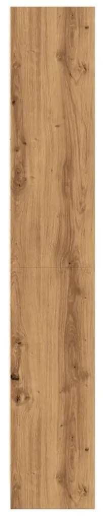 kézműves tölgy szerelt fa könyvespolc 60 x 24 x 143 cm