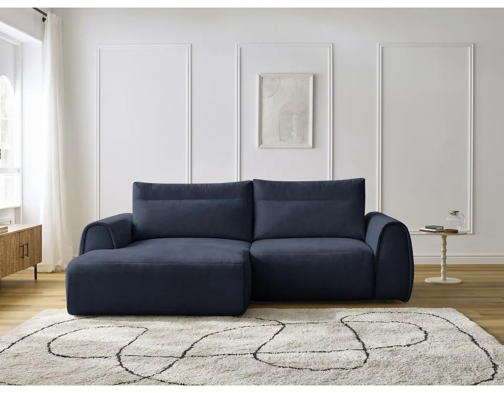 Sötétkék sarokkanapé Aden – Bobochic Paris