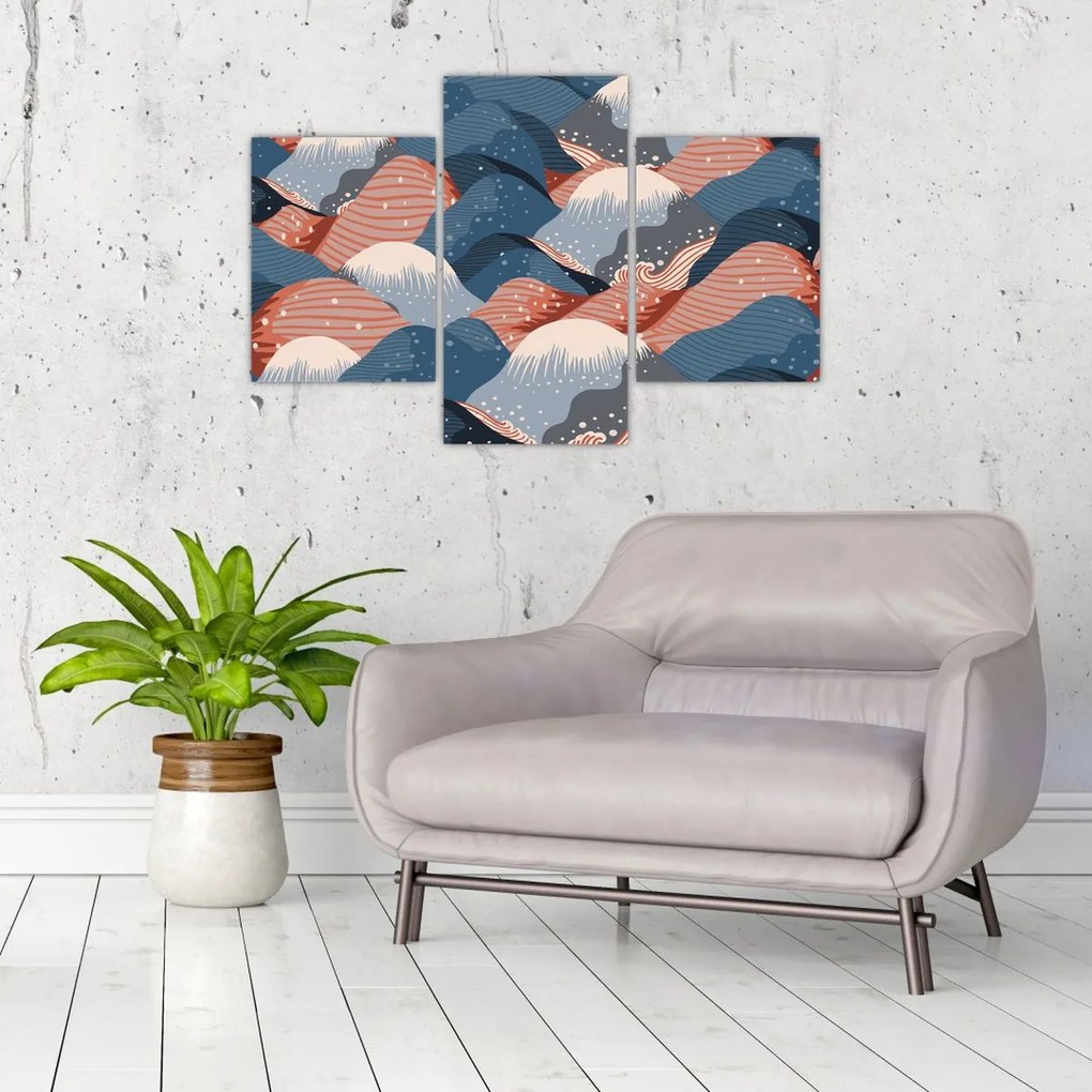 Kép - Japán hullámok (90x60 cm)