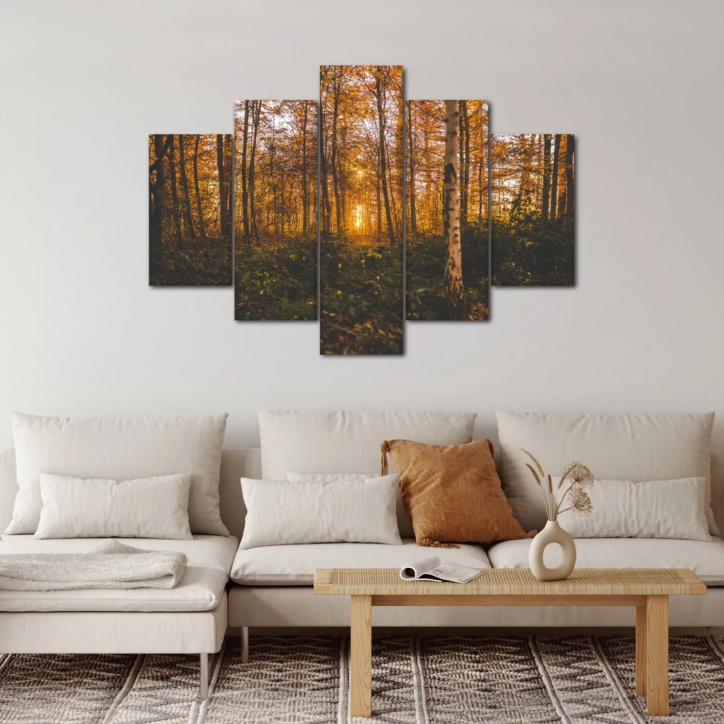 Egy őszi erdő képe (150x105 cm)