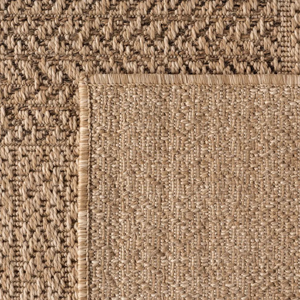 Barna kerek kültéri-beltéri szőnyeg ø 120 cm Timber 1405 – Ayyildiz Carpets