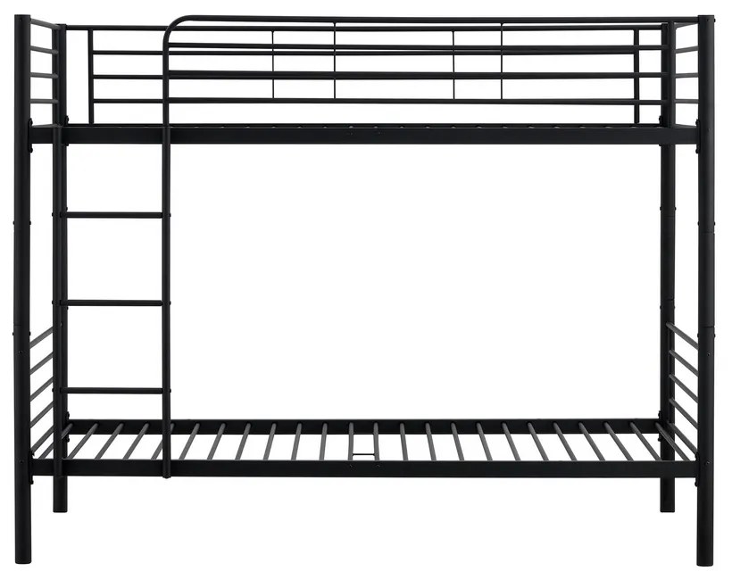 Bunky ágy 90 x 200 cm, emeletes, fekete