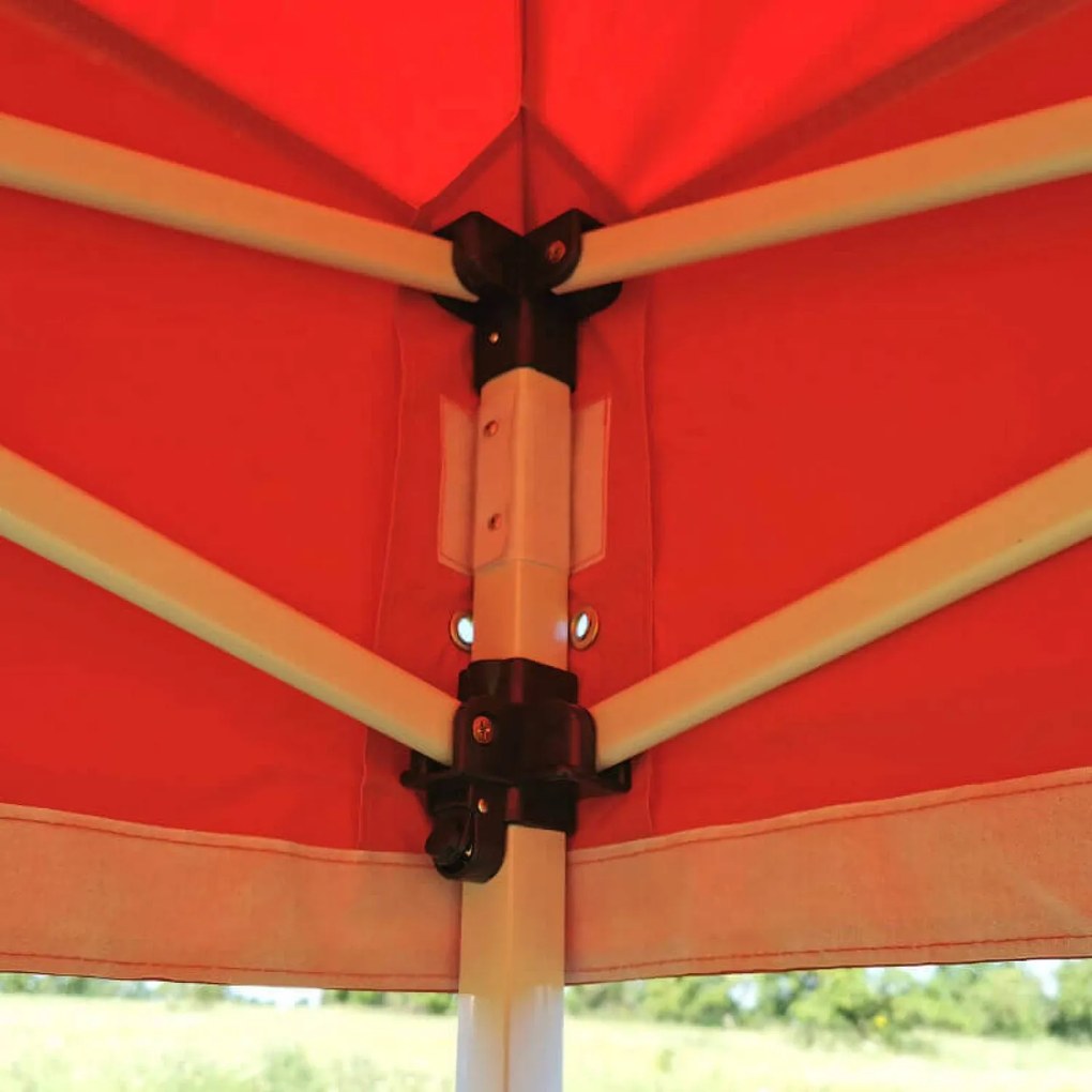 Szerelhető sátor 3x3m Ünnepségekre: Vízálló Védelem és Villámgyors Összecsukás - plusz 3 oldalfal - Fekete