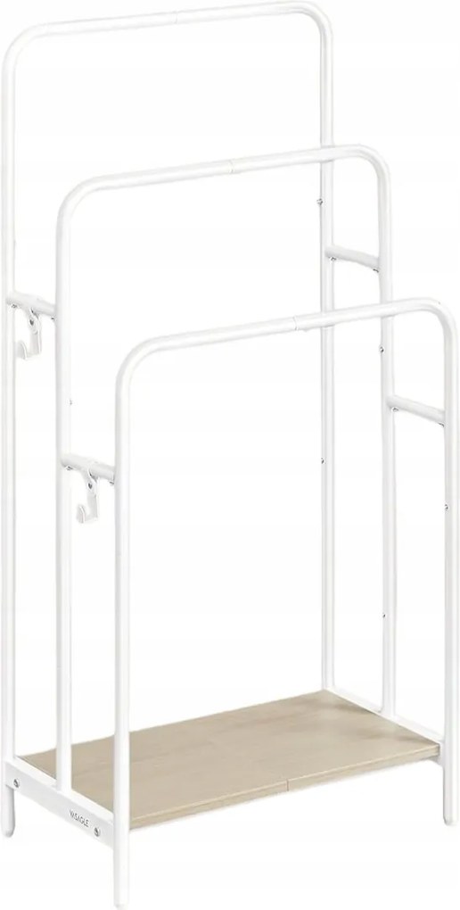 Törölközőtartó Songmics 30×50×100 cm praktikus, szabadon álló, fehér