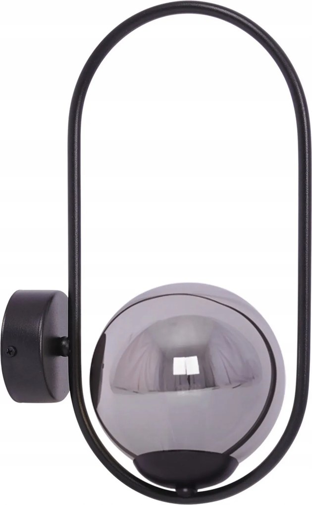 Fali lámpa, fali lámpa fekete gömb az ágy felett nappali hálószobába Davos XX