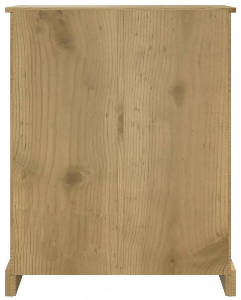 3 szintes Corona-stílusú mexikói fenyő könyvespolc 80x29x100 cm
