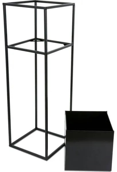 Virágállvány 70x24 cm fekete színben