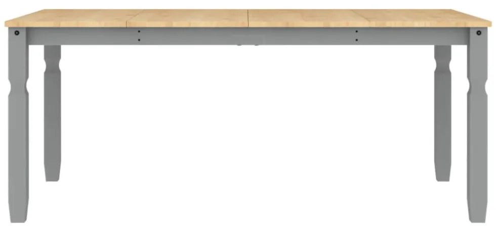 Corona szürke tömör fenyőfa ebédlőasztal 180 x 90 x 75 cm