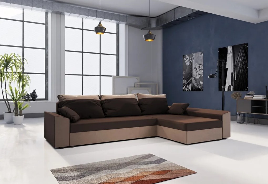 PAMELA ágyázható sarok ülőgarnitúra, 245x85x140, mikrofázis 20/05, jobb