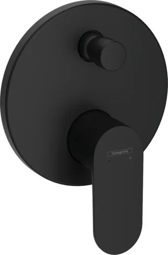 Hansgrohe Rebris S zuhany és fürdő csaptelep vakolat alatti rész nélkül matt fekete 72466670