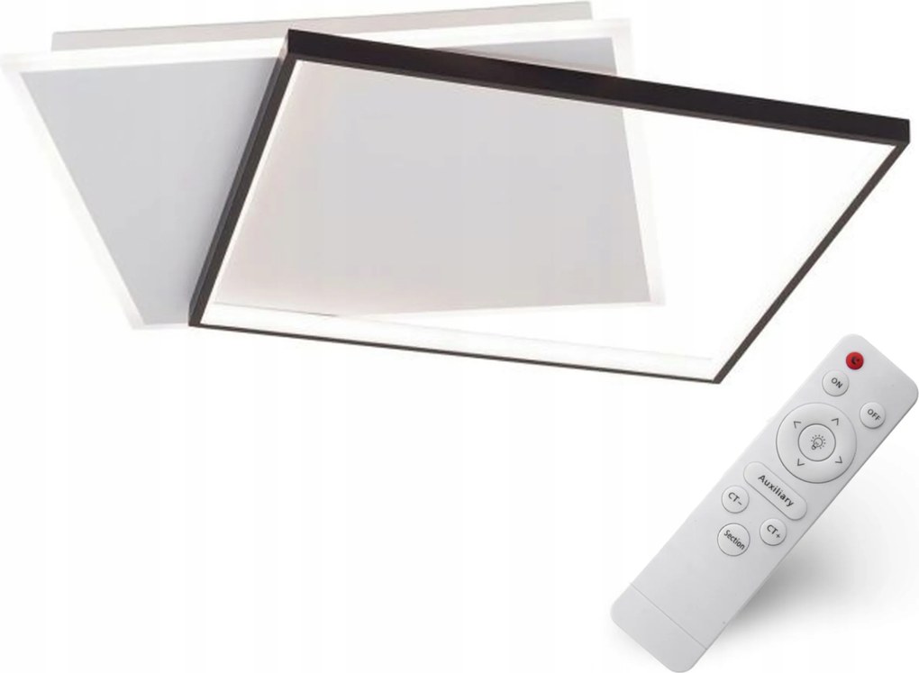 Mennyezeti Lámpa Négyzet Alakú Led Plafon 50 CM Nappaliba 3 Szín Távirányítóval