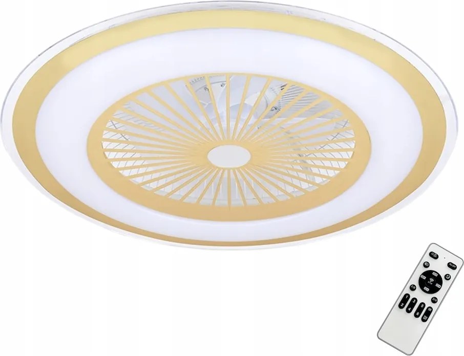 Zephyr arany lámpa távirányítóval 48W Led nappali klíma támogatás